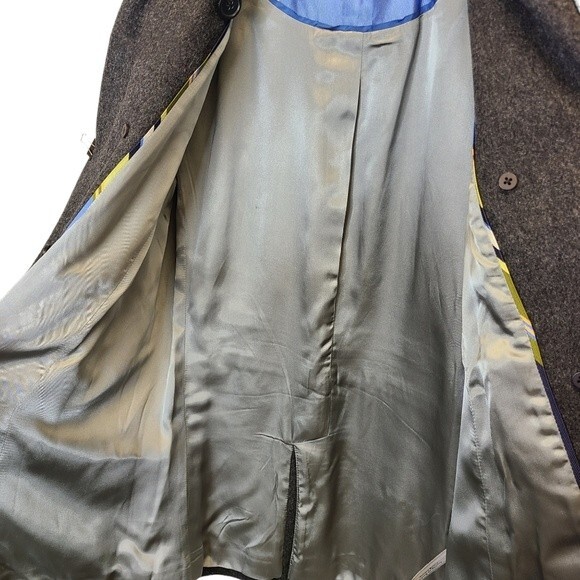 J. Crew Grey Double Breasted Woolblend Peacoat M - Picture 10 of 16